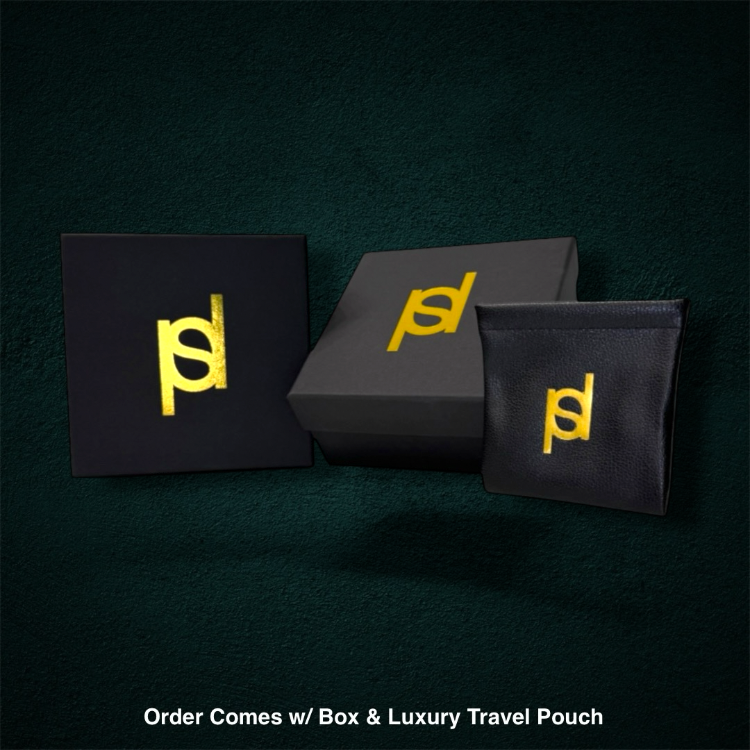 ICED Ribbon Pendant in Gold