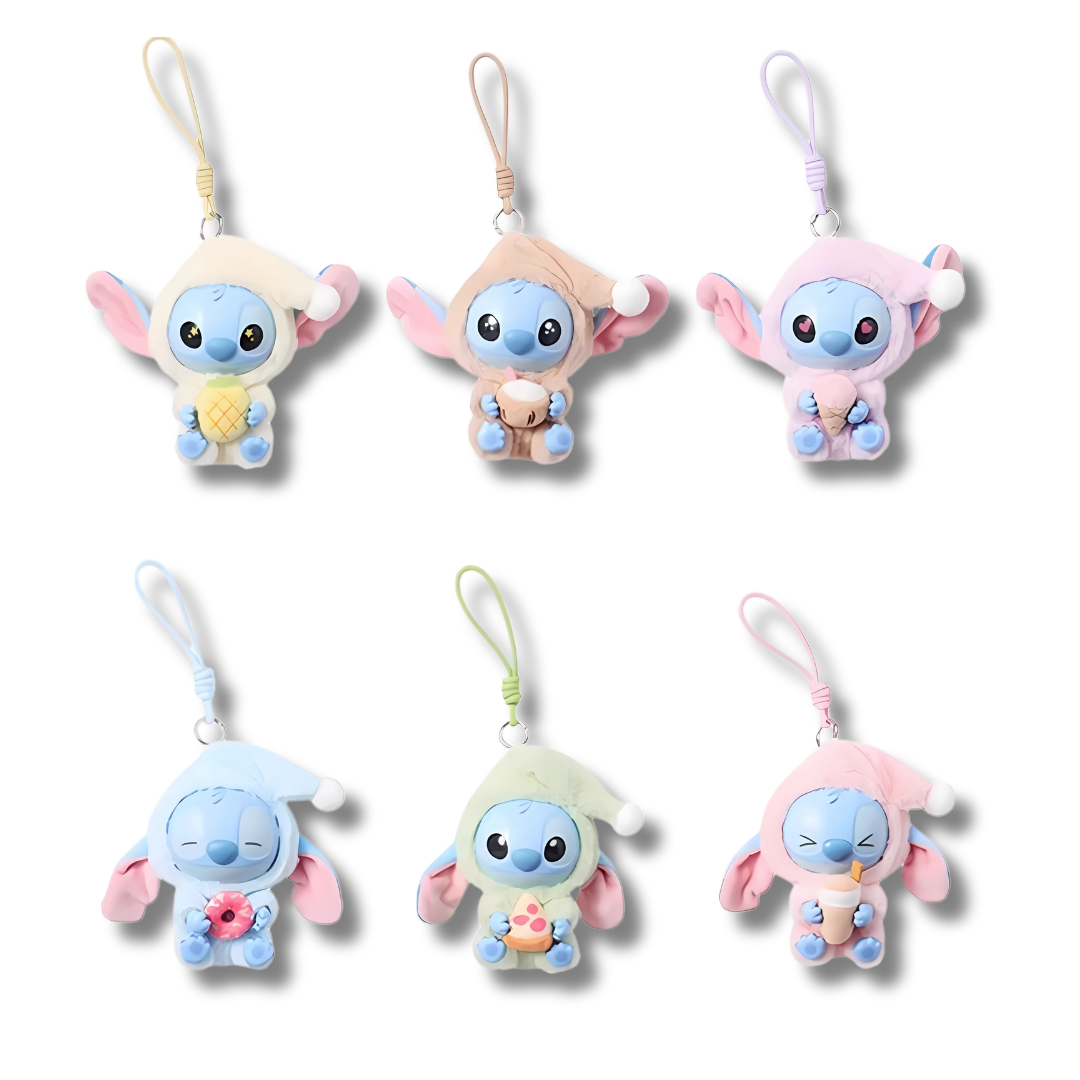 Disney Stitch Eat Something Before Sleep Bag Charm (Blind Box)