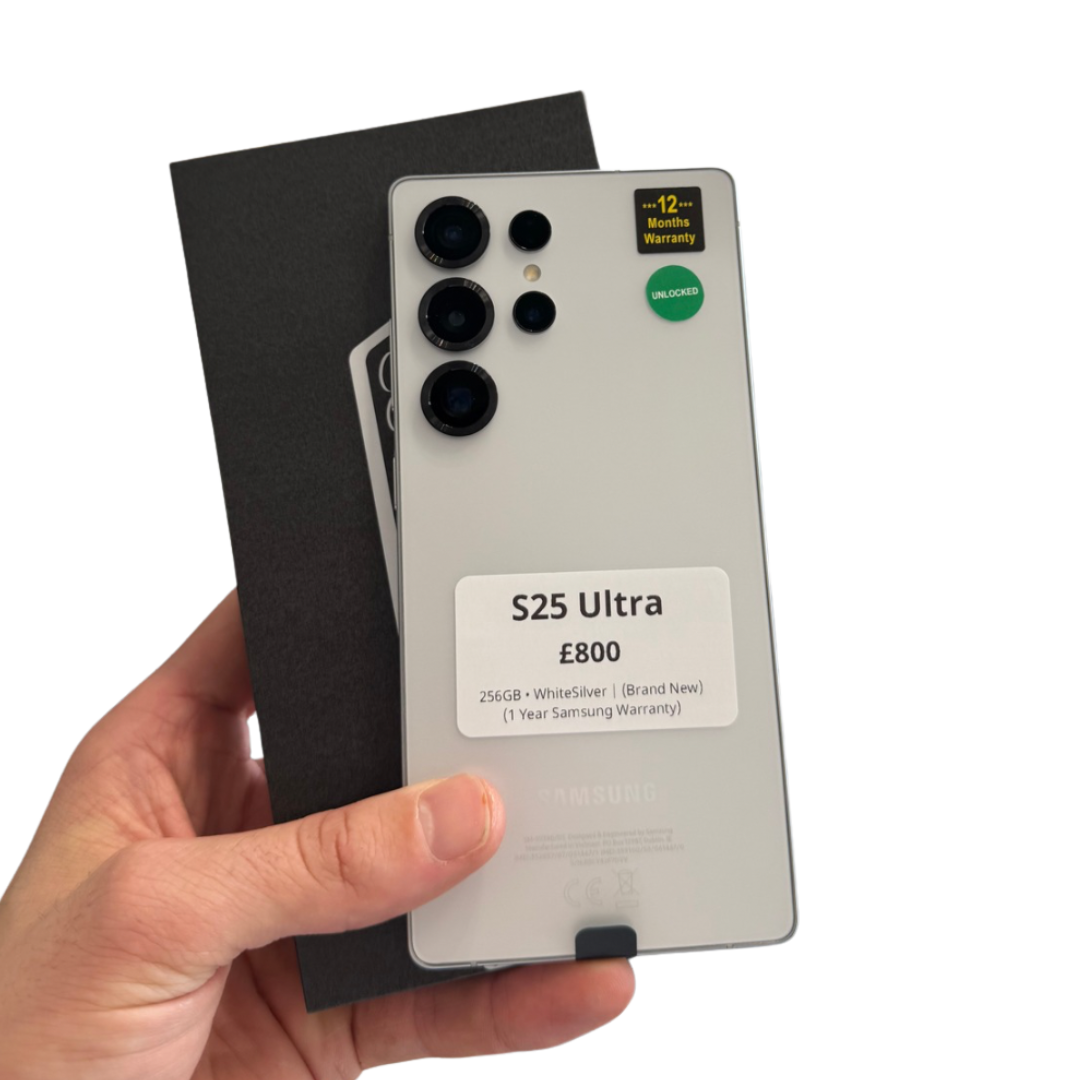 Samsung S25 Ultra • 256GB • WhiteSilver | (Brand New)