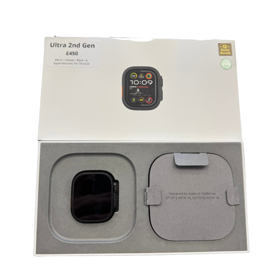 Apple Watch Ultra 2nd Gen • 49mm • Cellular • Black • A