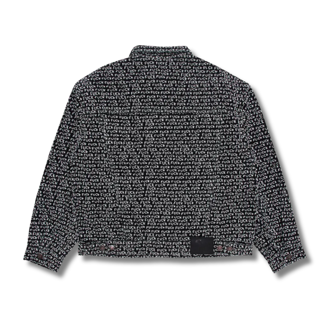 Supreme Denim F*ck Stitch Denim Trucker Jacket Black