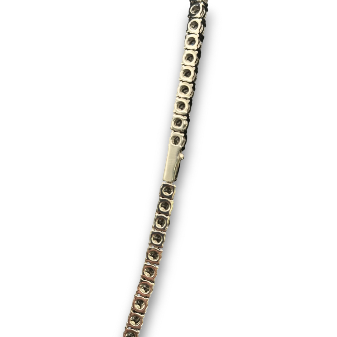 4mm ICED Tennis Chain in White Gold