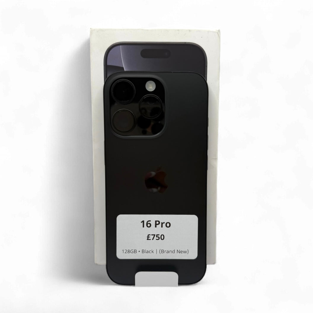 iPhone 16 Pro • 128GB • Black | (Brand New)