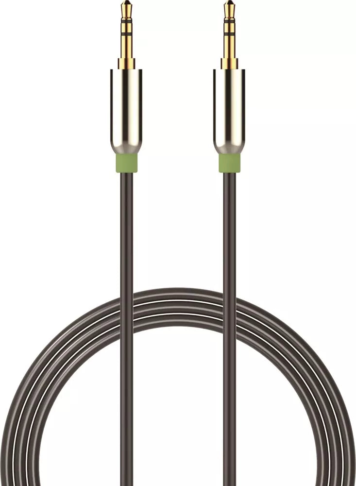 Devia - 1m Mesh Armour Auxiliary Cable - Black