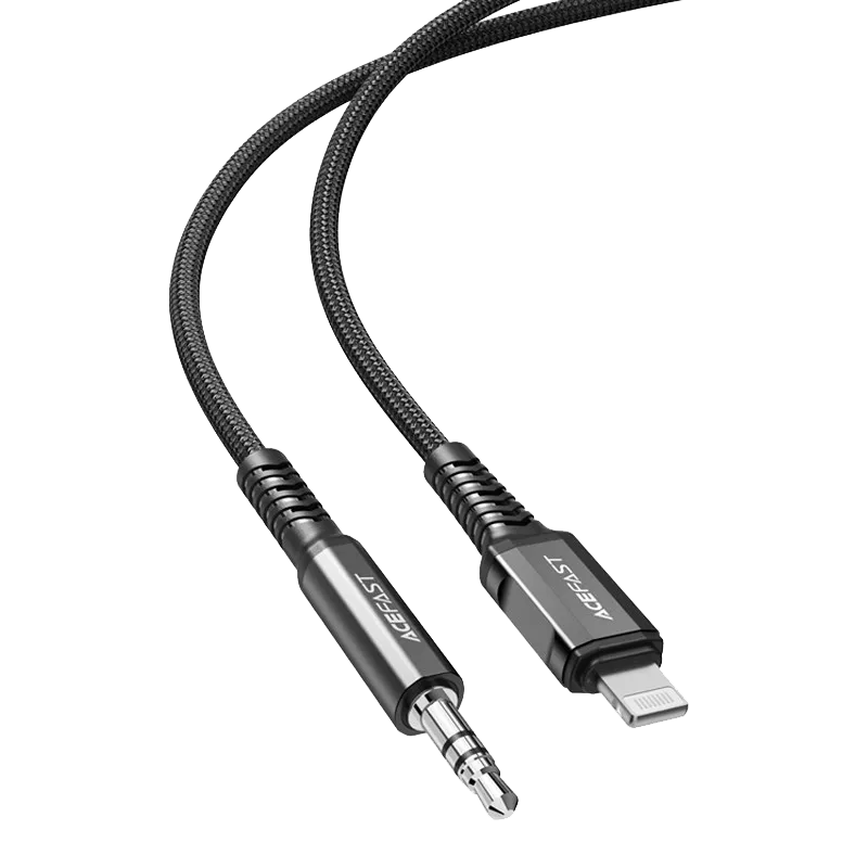 Acefast - Lightning to 3.5mm Braided Headphone Audio Cable - Black