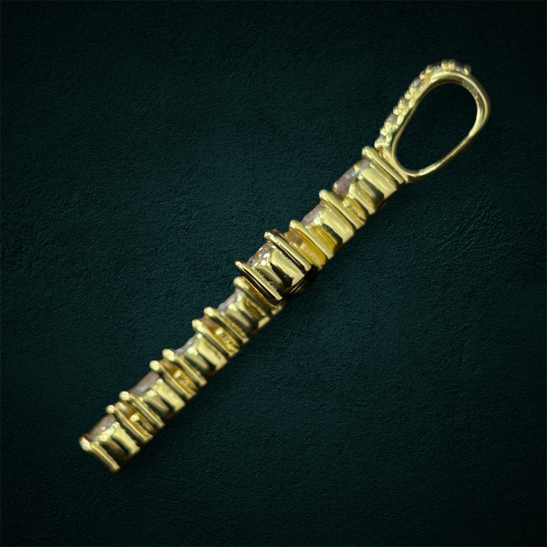 ICED Cross Pendant in Gold