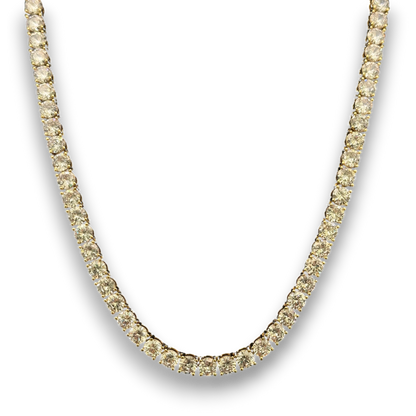 6mm ICED Tennis Chain in Gold