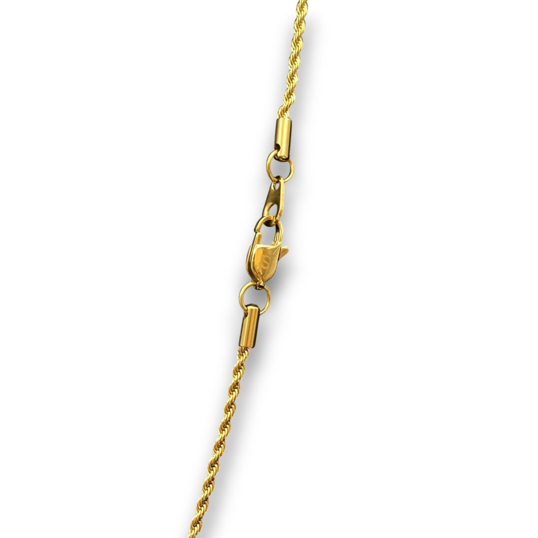 2mm Rope Chain in Gold