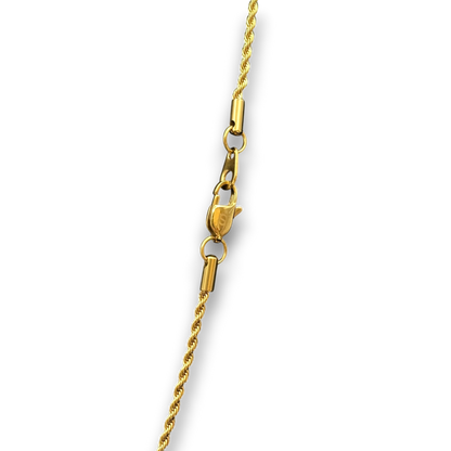 2mm Rope Chain in Gold