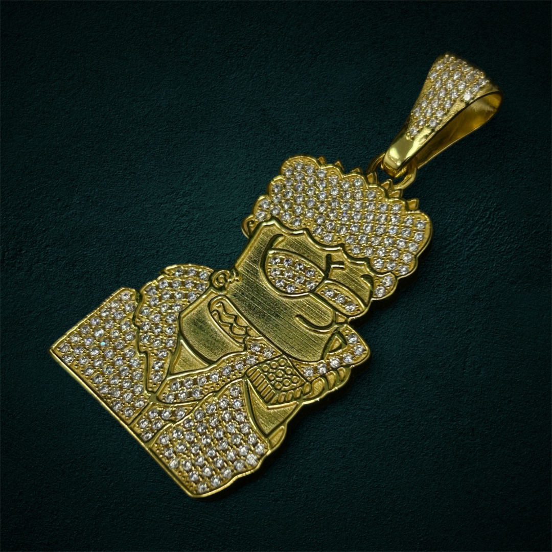 ICED Bart Pendant in Gold