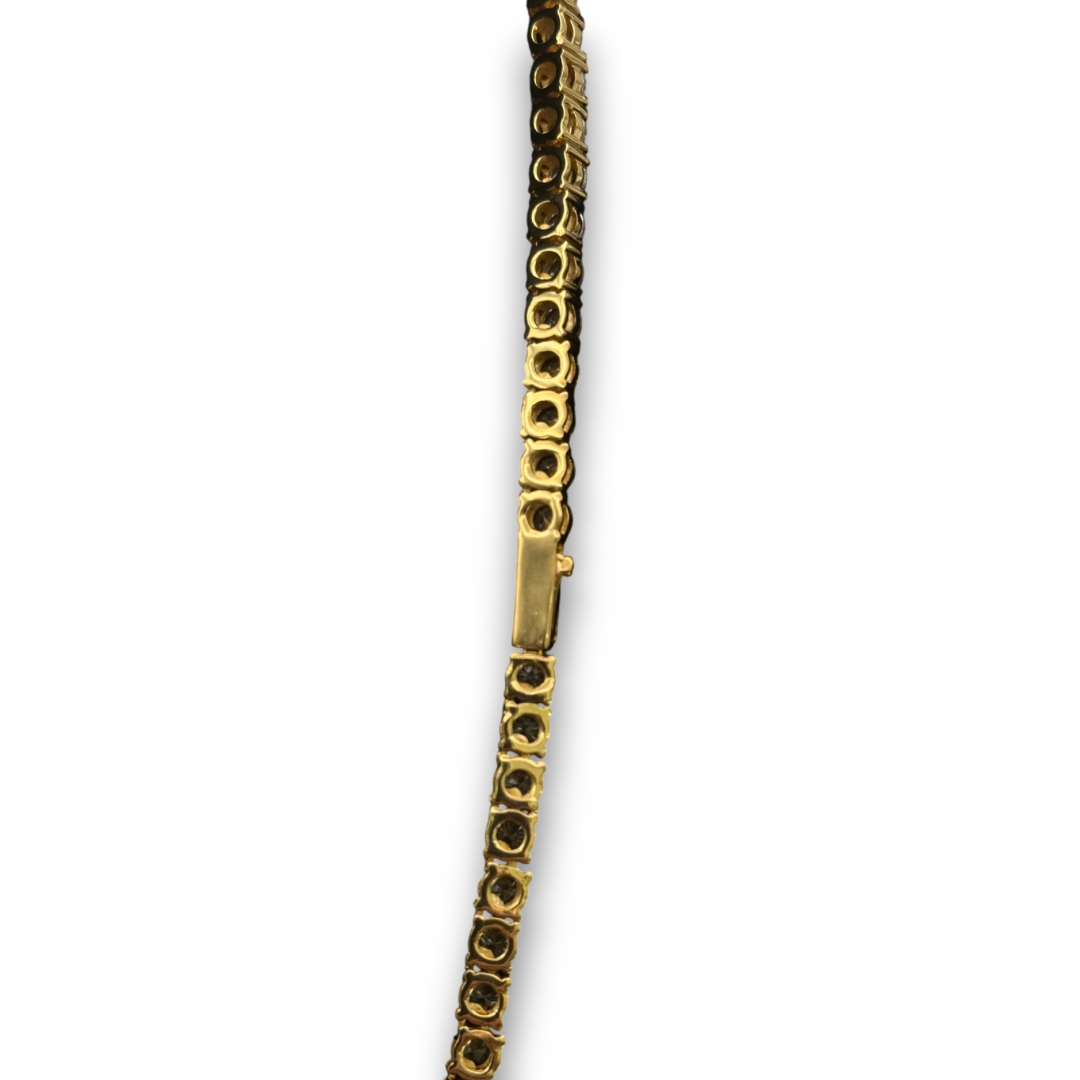 4mm ICED Tennis Chain in Gold