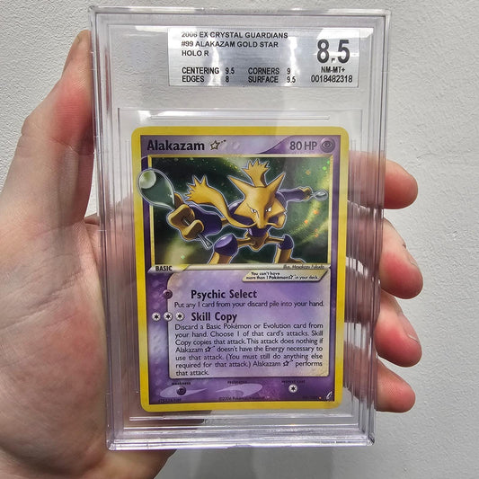 Beckett 8.5 • Alakazam Gold Star • #99