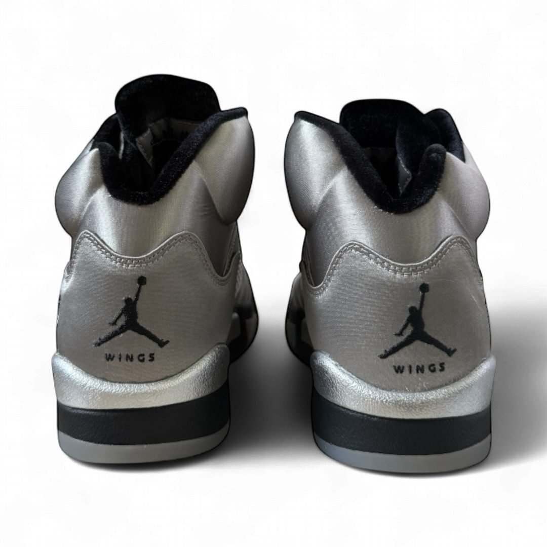 Jordan 5 Wings Medium Grey and Metallic Silver