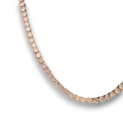 4mm ICED Tennis Chain in Rose Gold