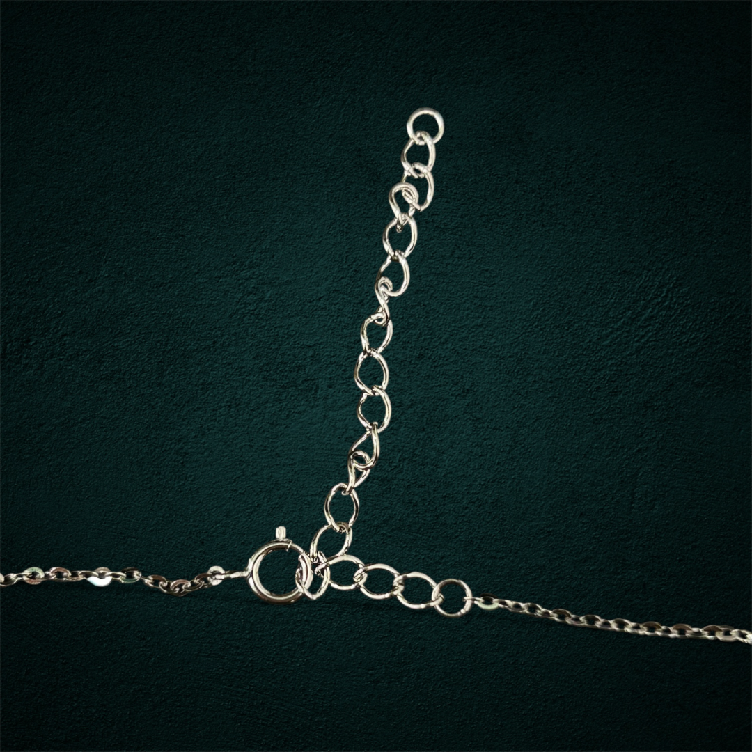 ICED Ribbon Pendant in White Gold