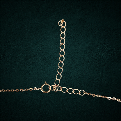 ICED Ribbon Pendant in Rose Gold