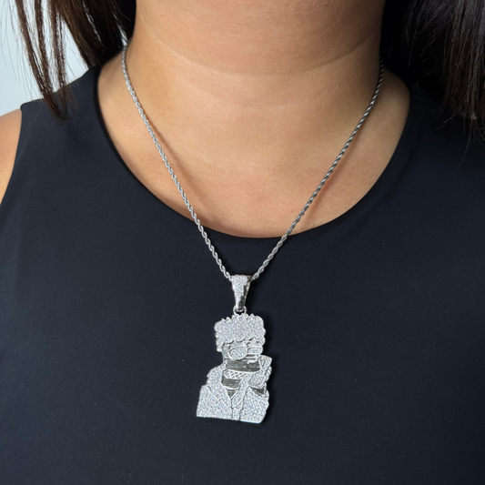 ICED Bart Pendant in White Gold