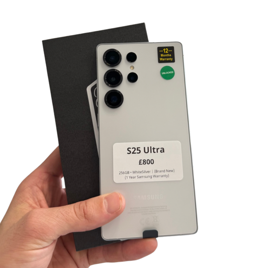 Samsung S25 Ultra • 256GB • WhiteSilver | (Brand New)