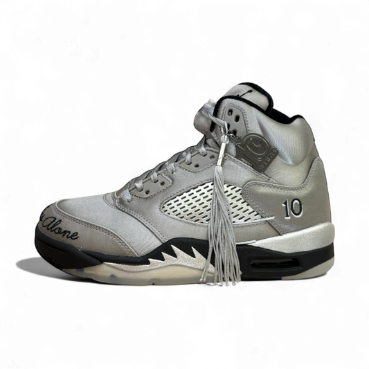 Jordan 5 Wings Medium Grey and Metallic Silver