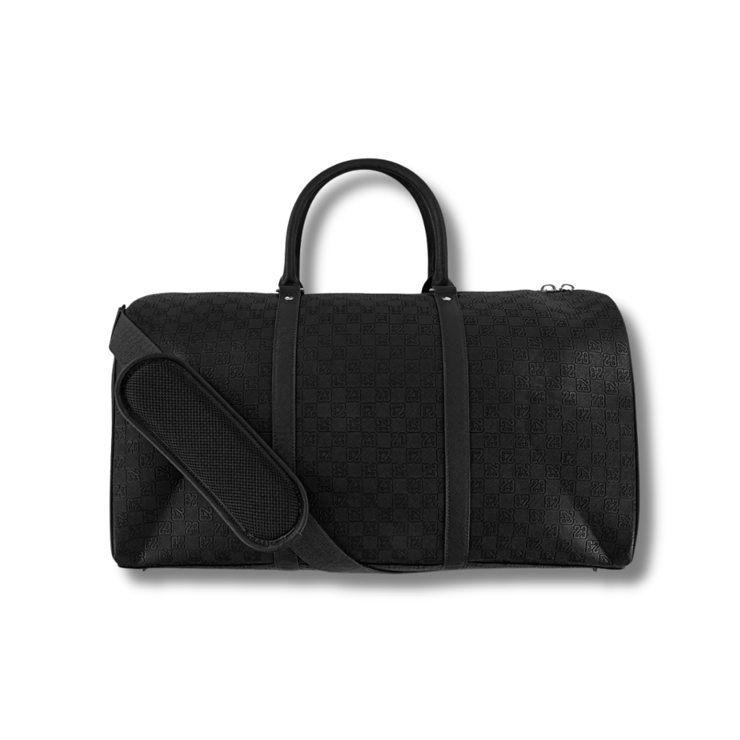 Jordan Monogram 25L Duffle Bag - Black w/ Silver Finish