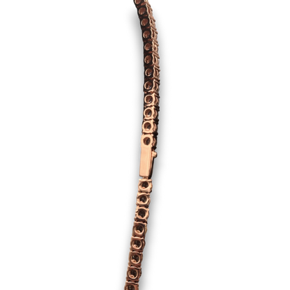 4mm ICED Tennis Chain in Rose Gold