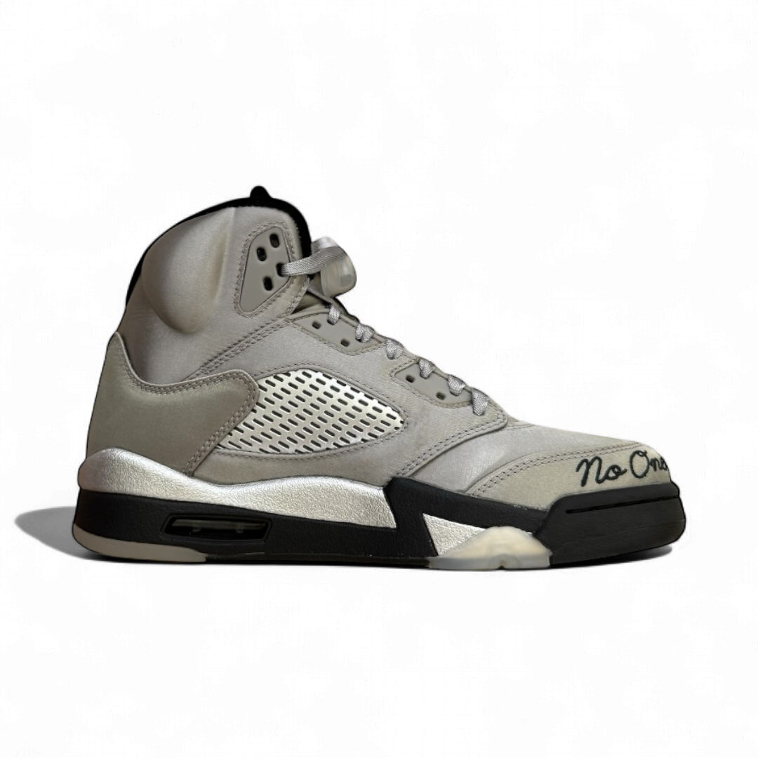 Jordan 5 Wings Medium Grey and Metallic Silver