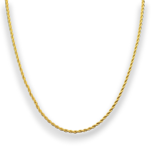 2mm Rope Chain in Gold