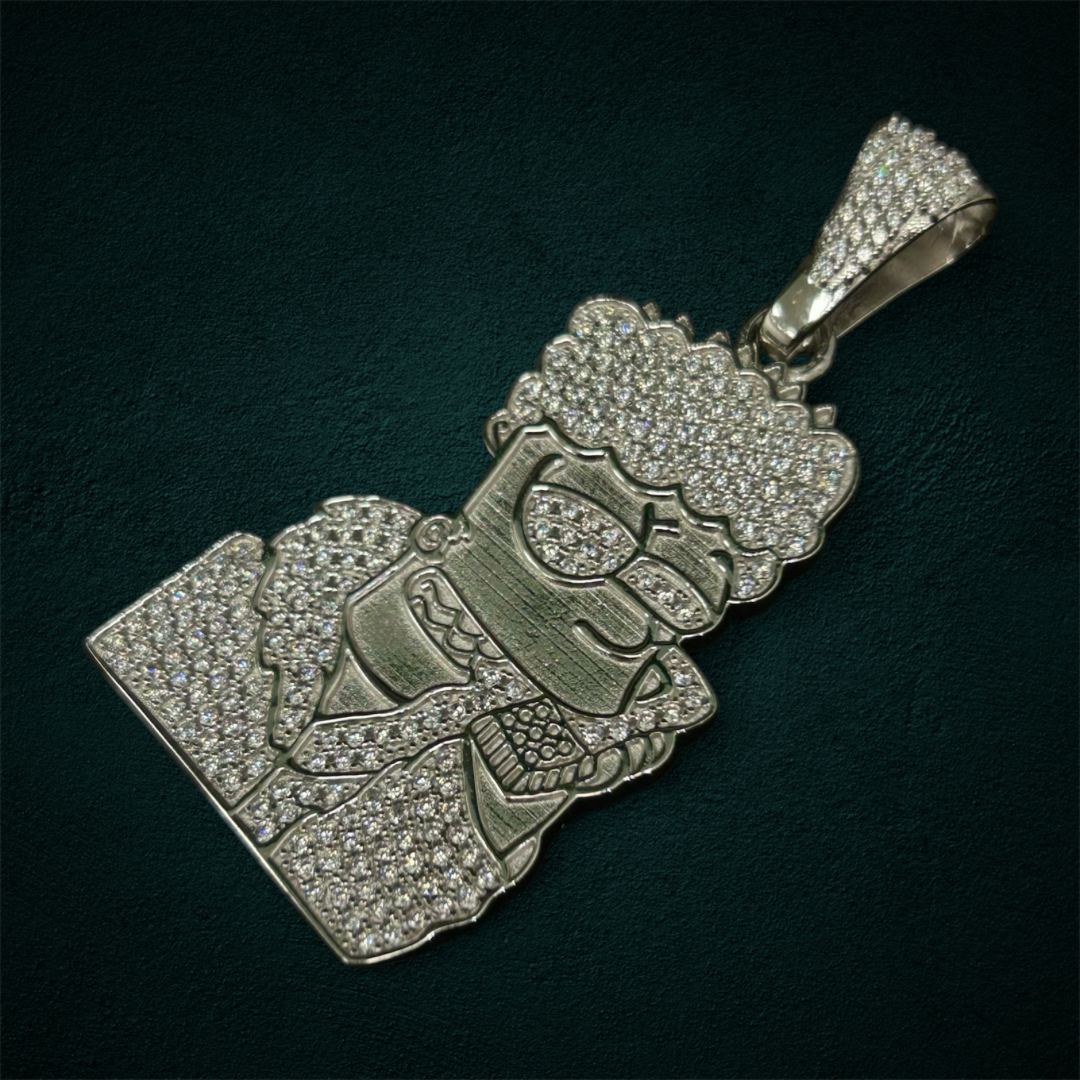ICED Bart Pendant in White Gold