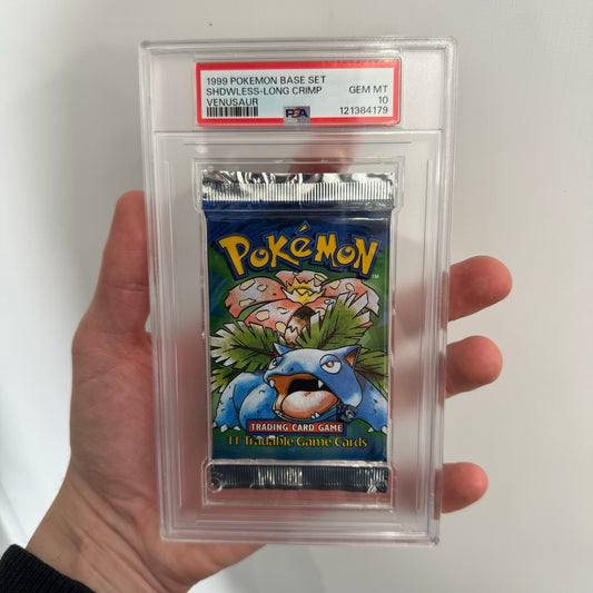 PSA 10 • 1999 Base Set Pack • Venusaur