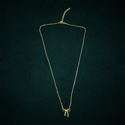 ICED Ribbon Pendant in Gold