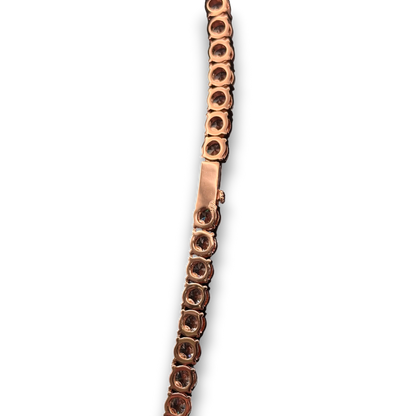 6mm ICED Tennis Chain in Rose Gold