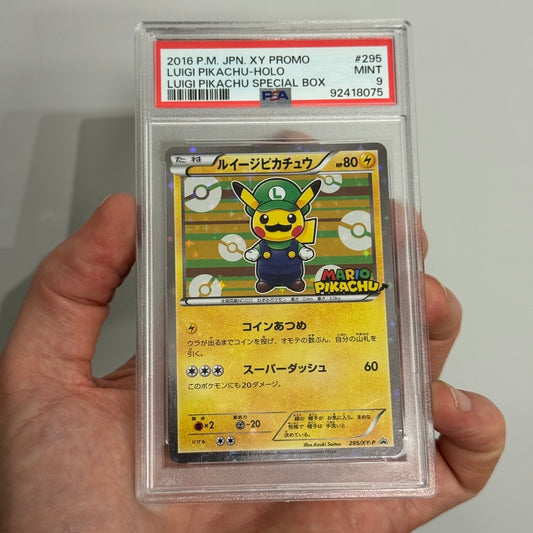 PSA 9 • Luigi Pikachu JPN • #295