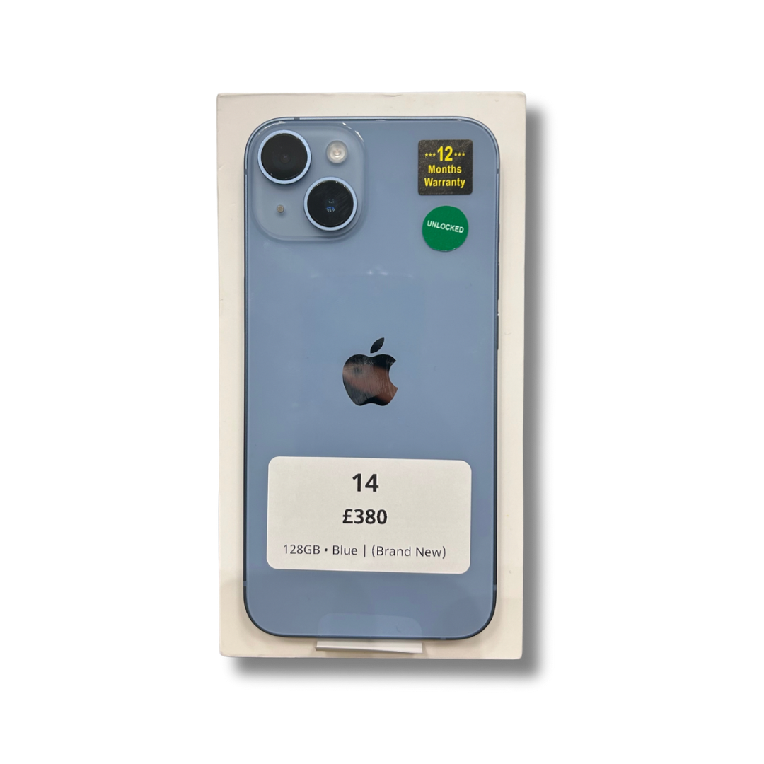 14 • 128GB • Blue | (Brand New)
(1 Year Apple Warranty)