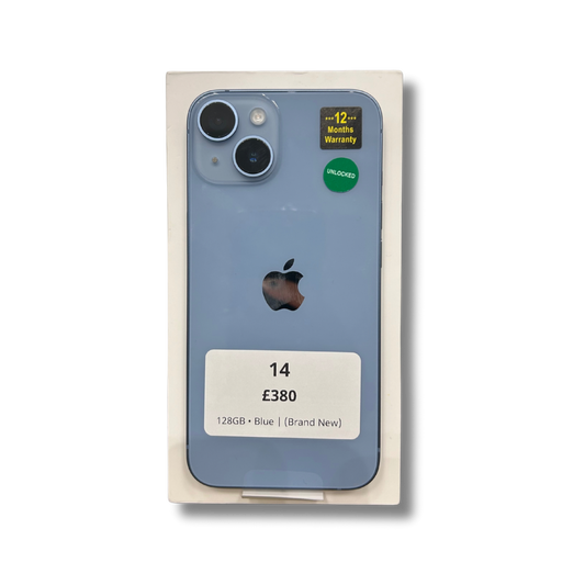 14 • 128GB • Blue | (Brand New)
(1 Year Apple Warranty)