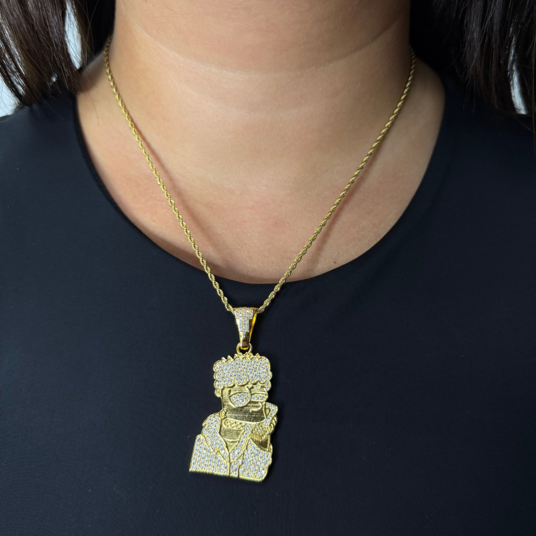 ICED Bart Pendant in Gold