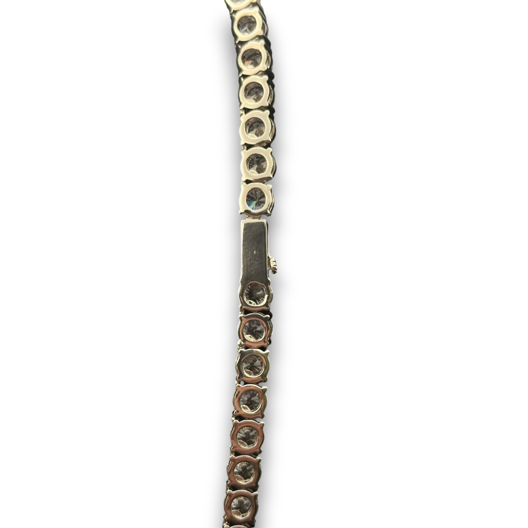 6mm ICED Tennis Chain in White Gold