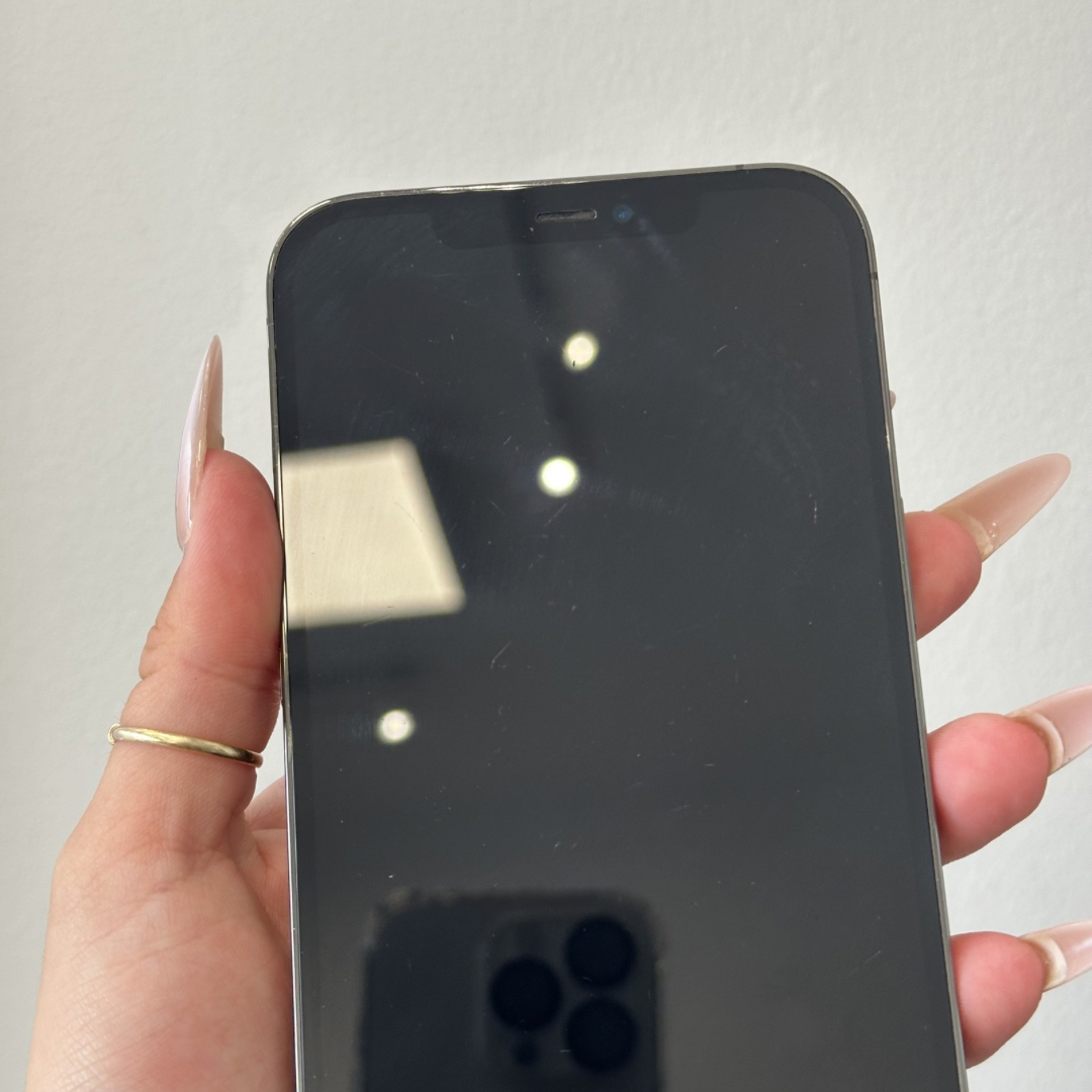 12 Pro Max • 128GB • Graphite • B- • 85%